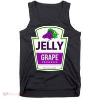 Lazy Costume Tees Grape Jelly Jar For Halloween Tank Top thumb 0
