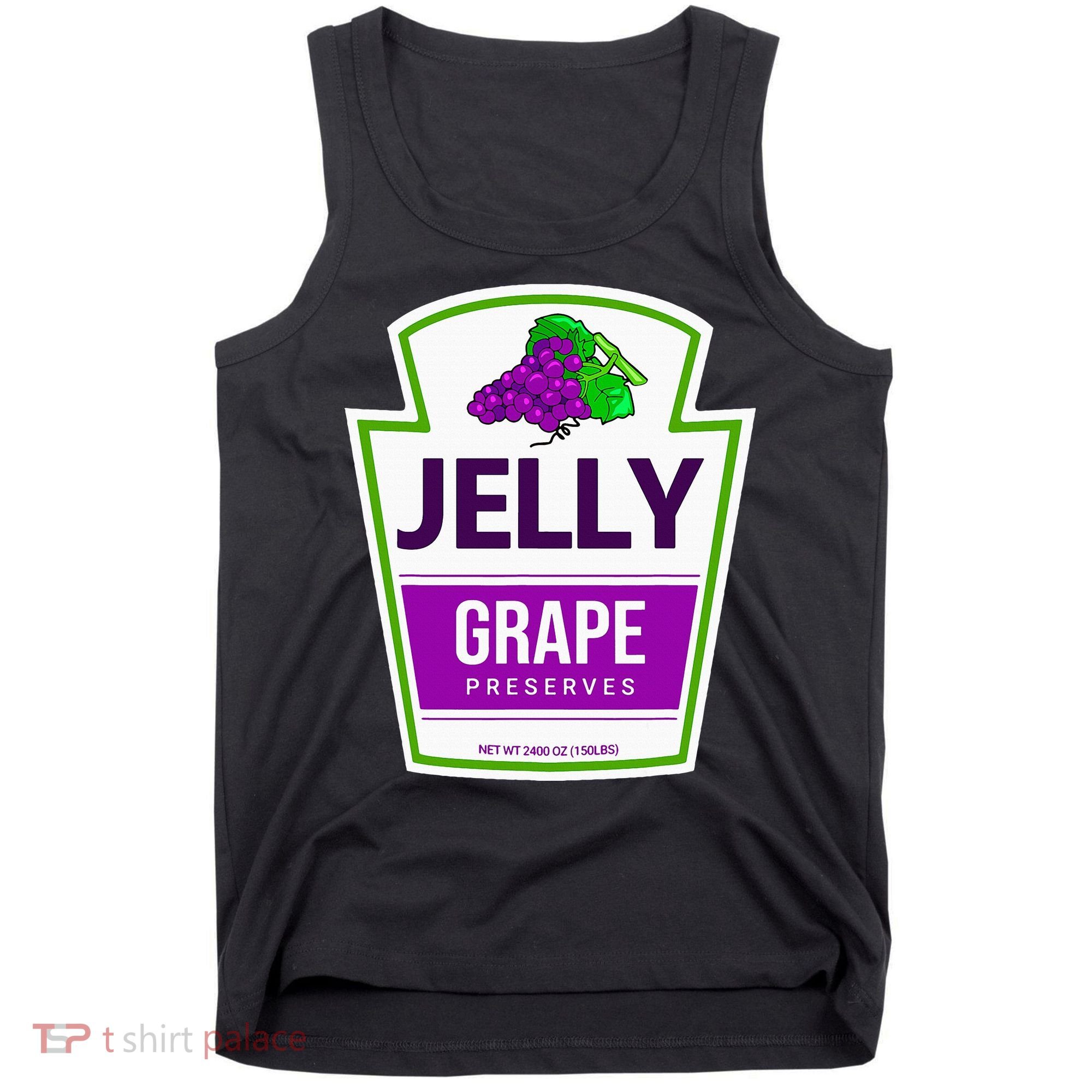 Lazy Costume Tees Grape Jelly Jar For Halloween Tank Top