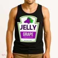 Lazy Costume Tees Grape Jelly Jar For Halloween Tank Top thumb 3