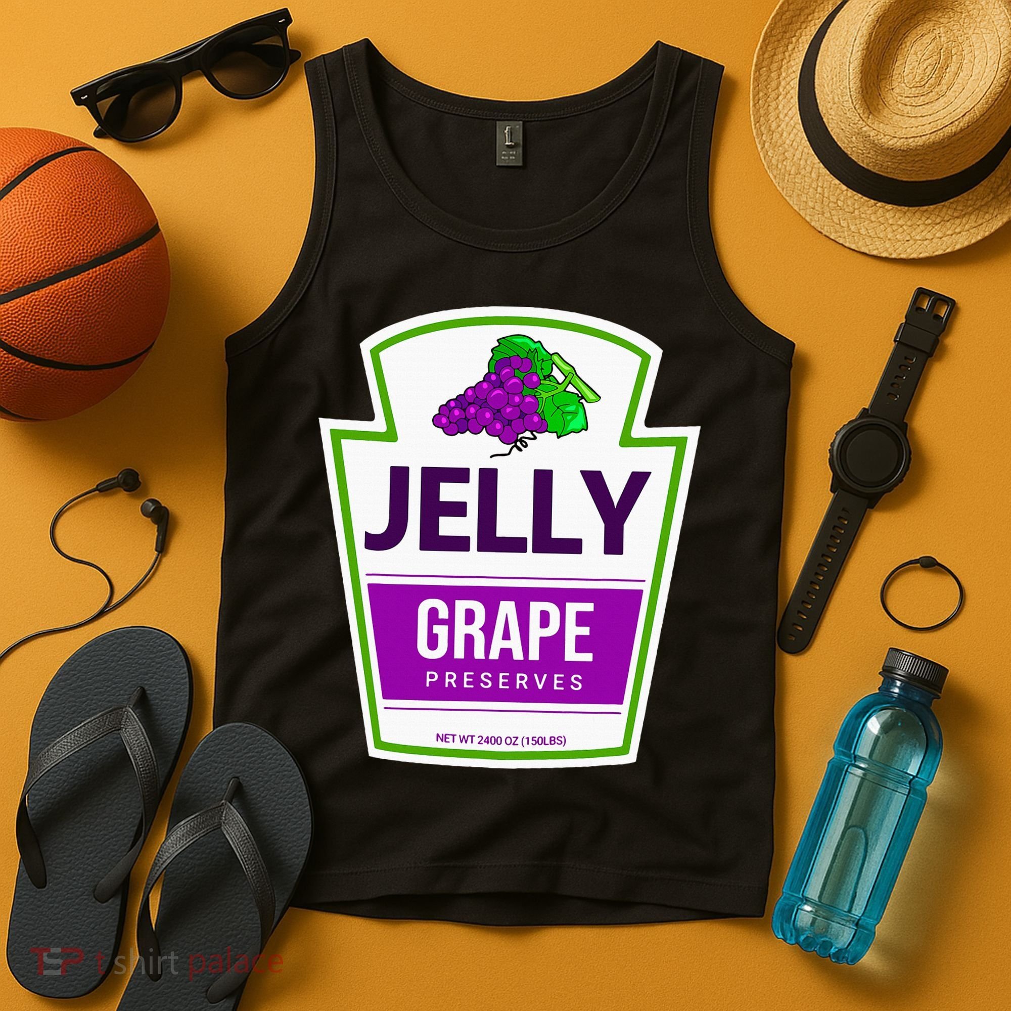 Lazy Costume Tees Grape Jelly Jar For Halloween Tank Top