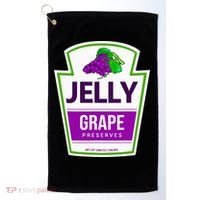 Lazy Costume Tees Grape Jelly Jar For Halloween Golf Towel thumb 0