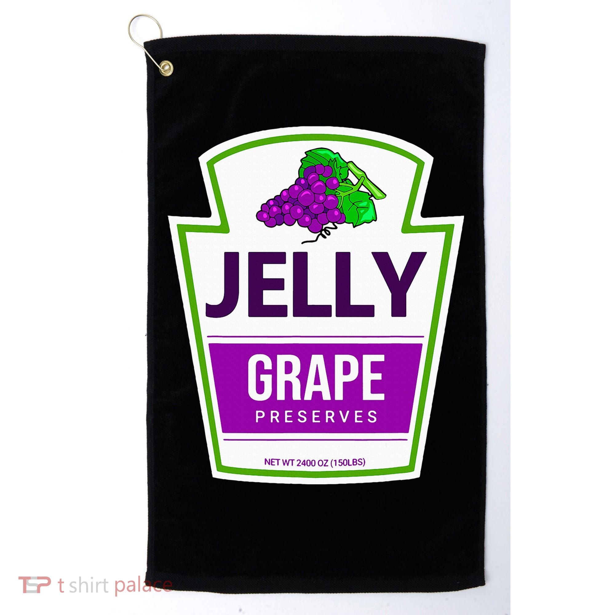 Lazy Costume Tees Grape Jelly Jar For Halloween Golf Towel