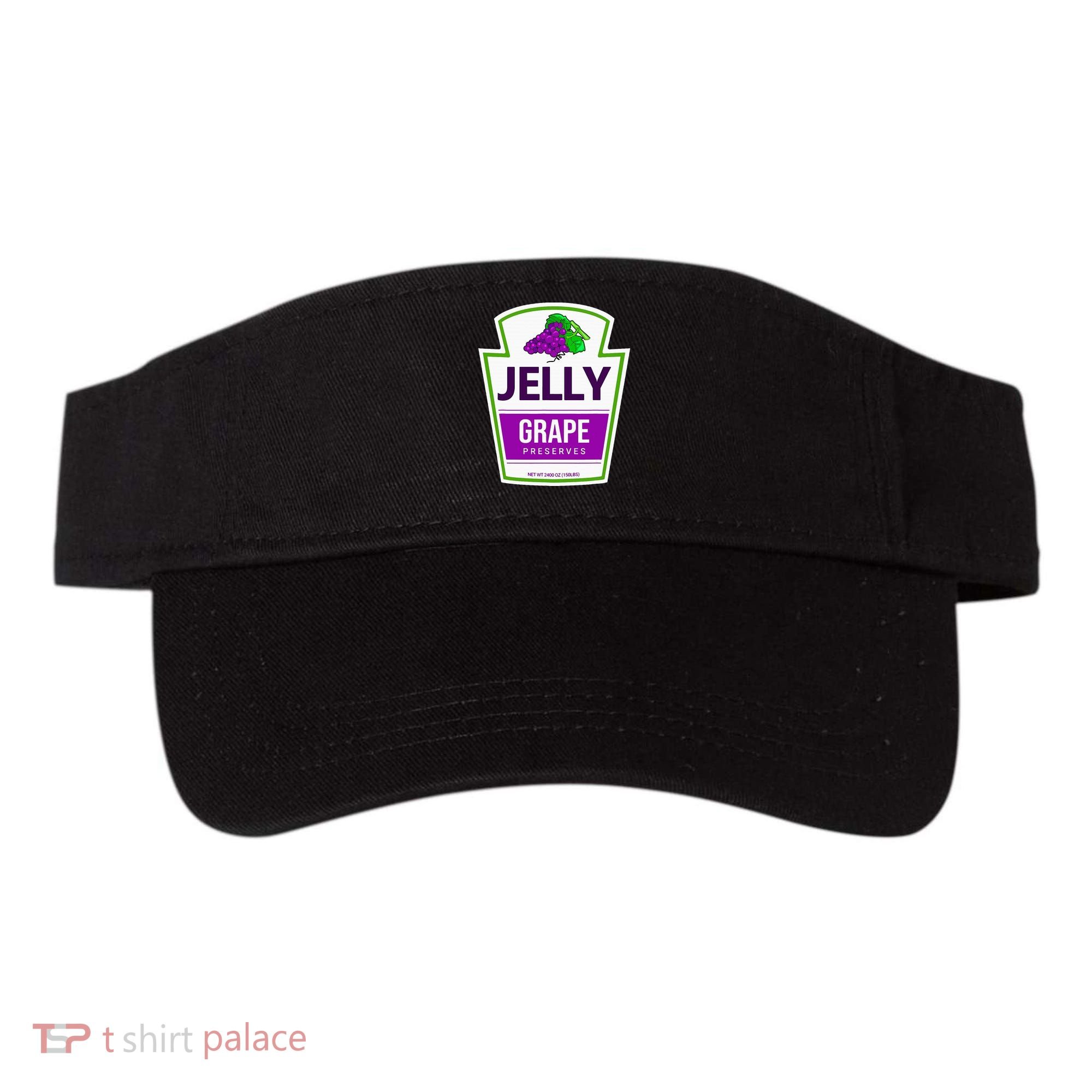 Lazy Costume Tees Grape Jelly Jar For Halloween Visor