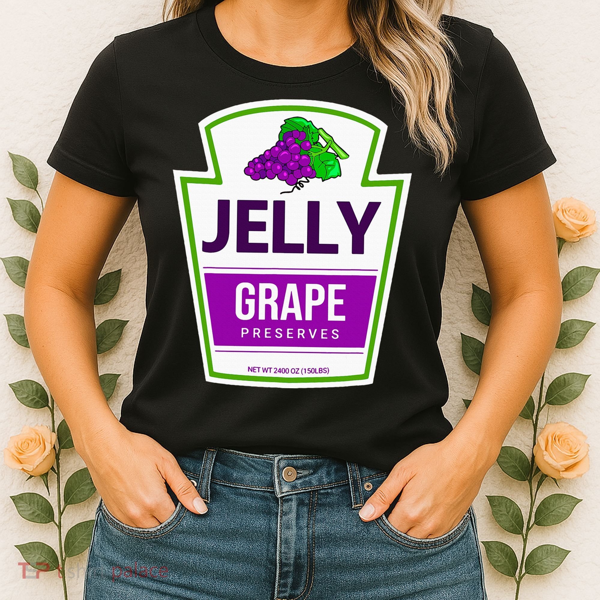 Lazy Costume Tees Grape Jelly Jar For Halloween Women's T-Shirt