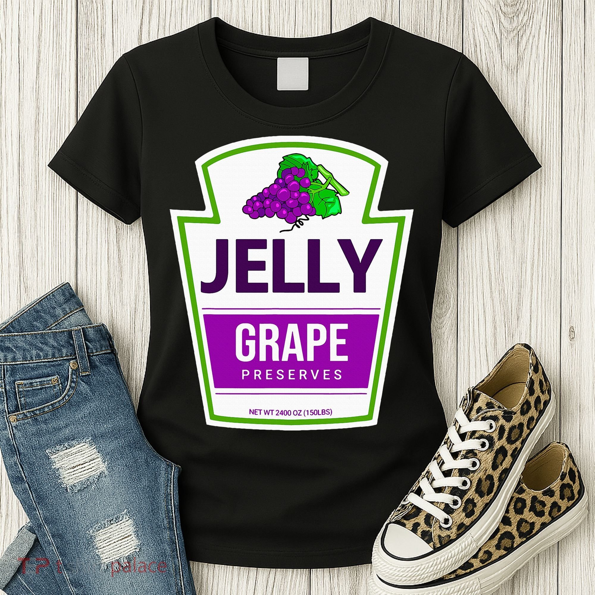 Lazy Costume Tees Grape Jelly Jar For Halloween Women's T-Shirt