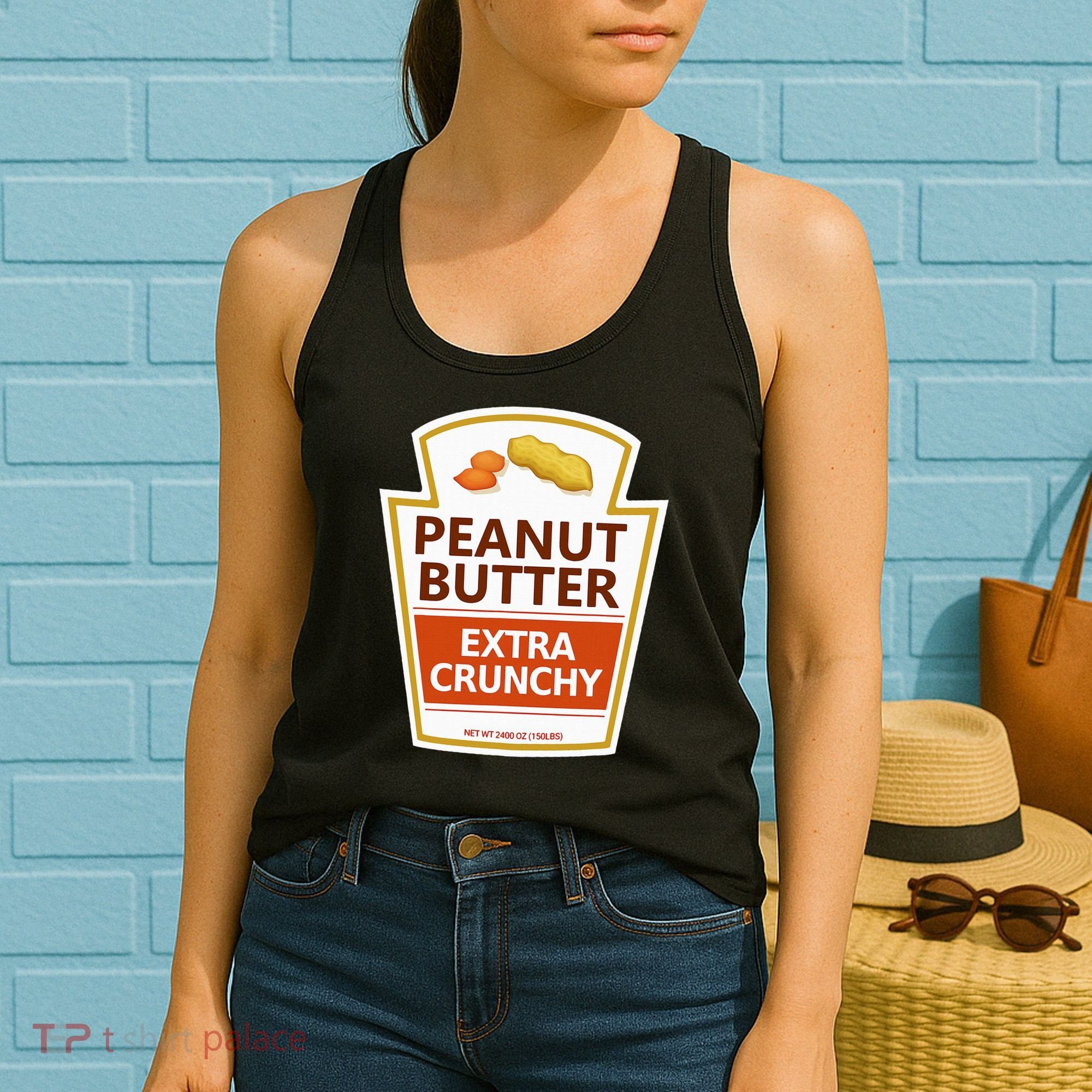 Lazy Costume Tees Peanut Butter Extra Crunchy For Halloween Women's Tank Top
