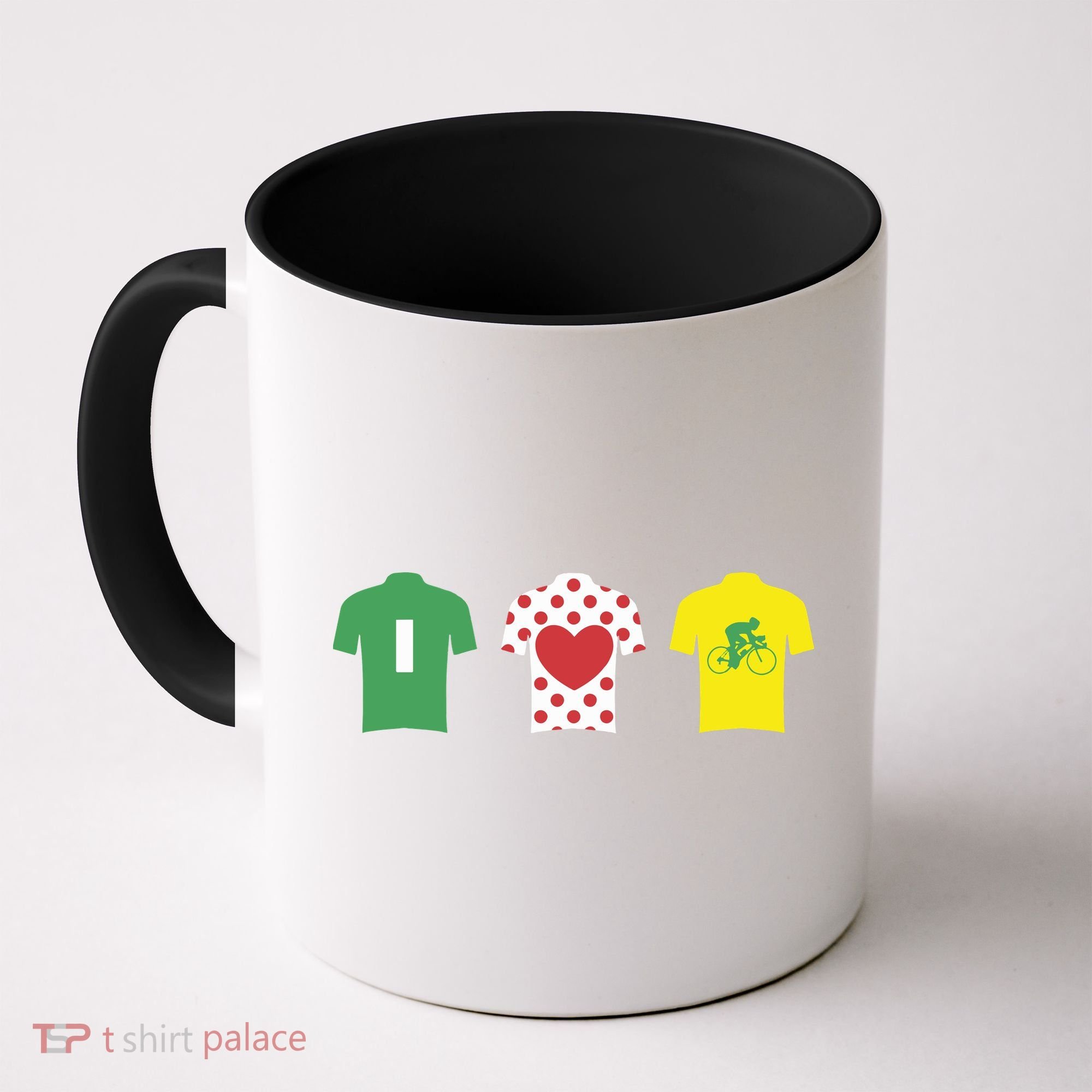 Love Cycling TDF Jerseys Coffee Mug