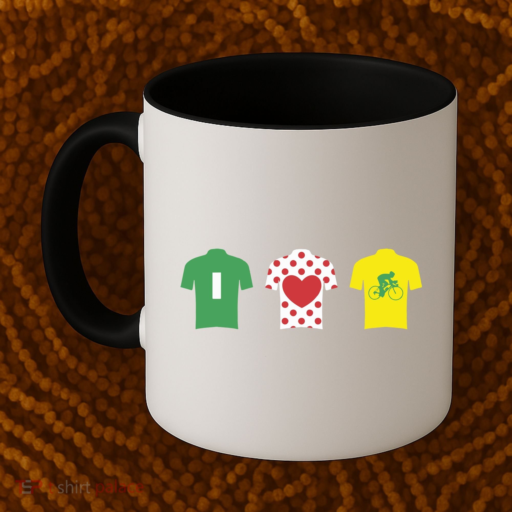 Love Cycling TDF Jerseys Coffee Mug