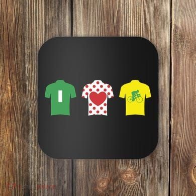 Love Cycling TDF Jerseys Coaster