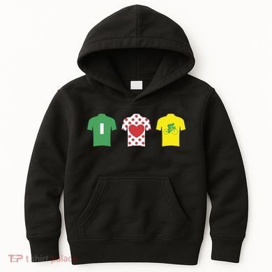 Love Cycling TDF Jerseys Kids Hoodie