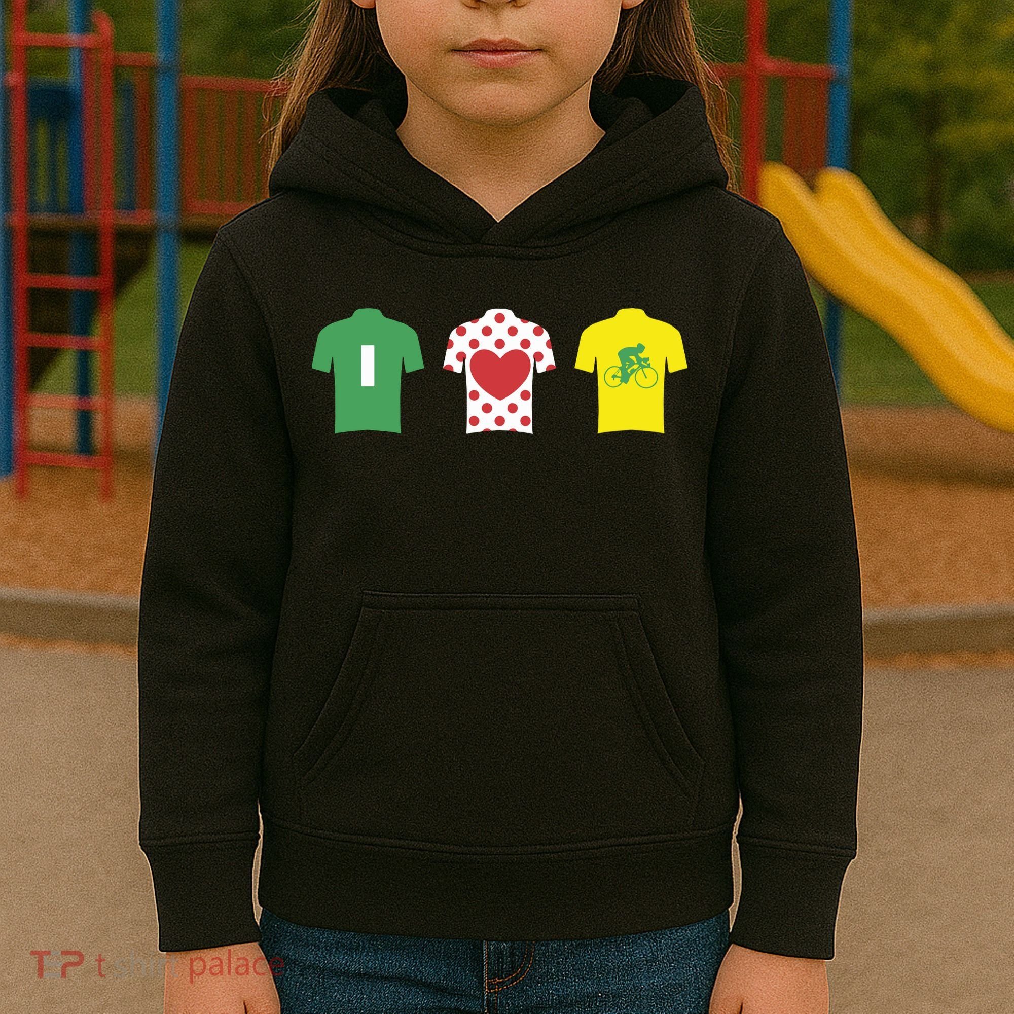 Love Cycling TDF Jerseys Kids Hoodie