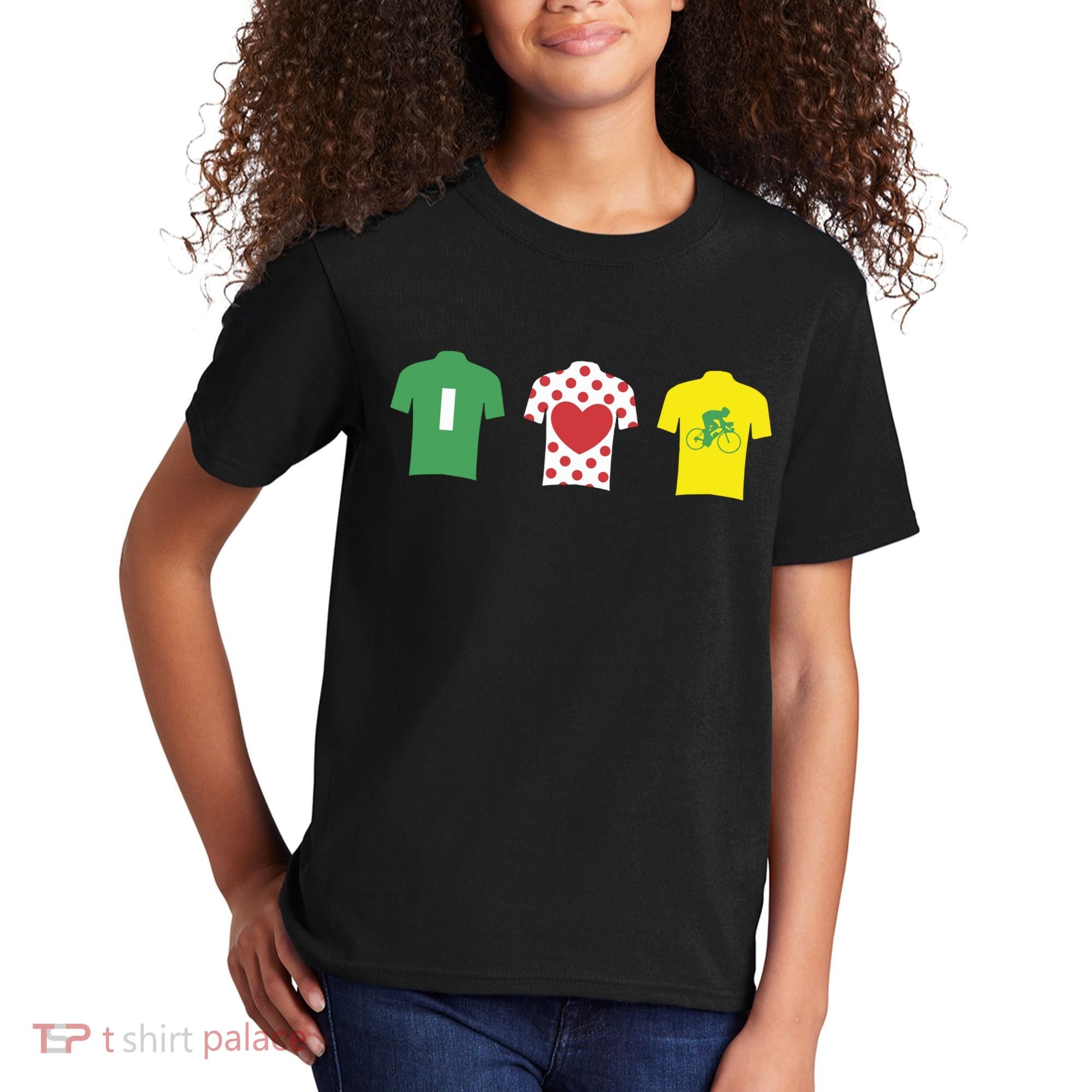 Love Cycling TDF Jerseys Kids T-Shirt