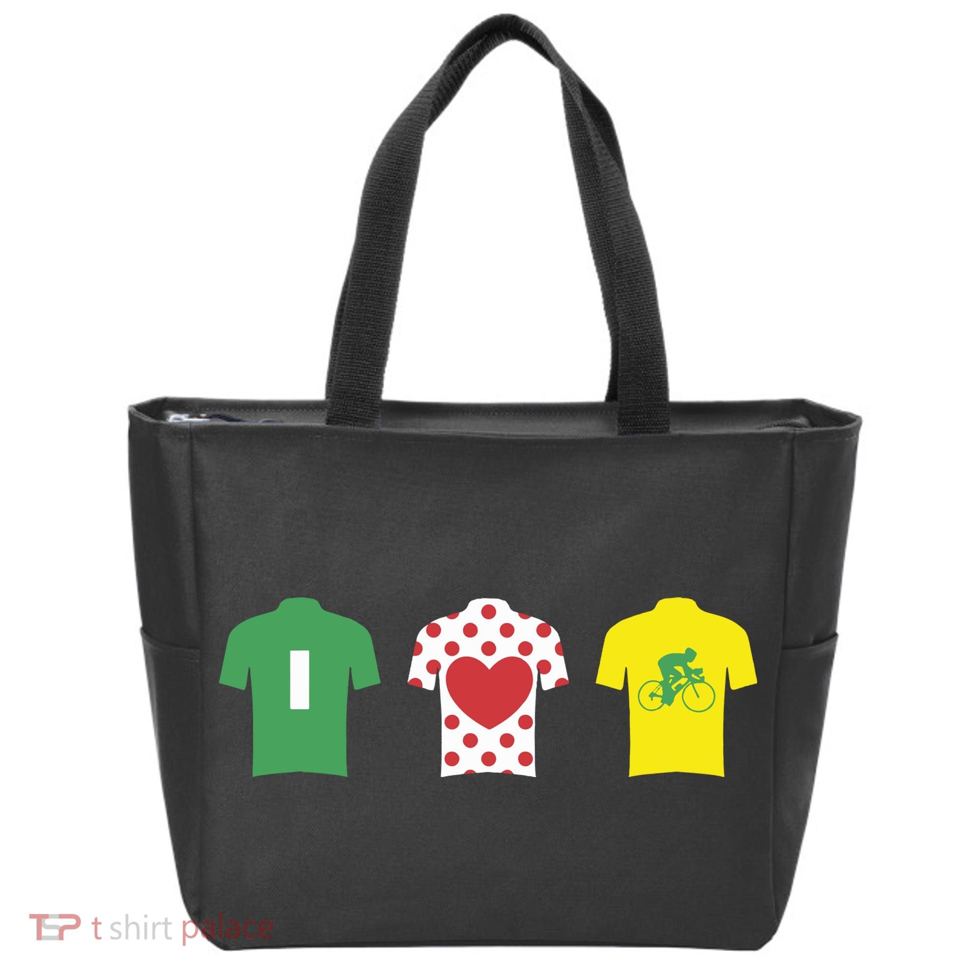 Love Cycling TDF Jerseys Tote Bag