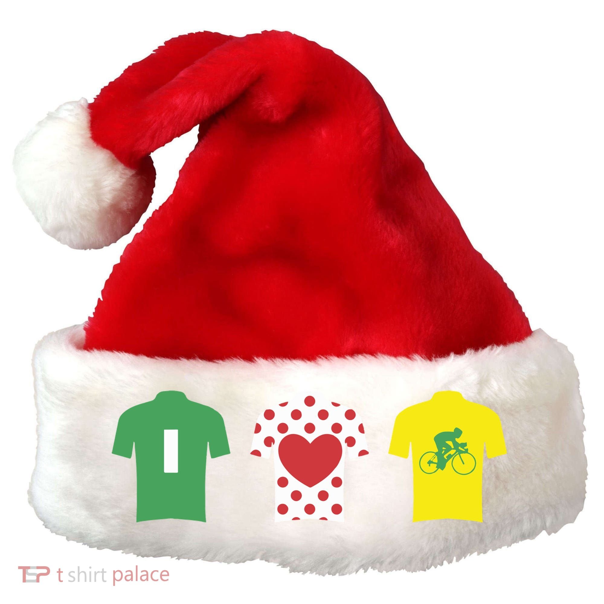 Love Cycling TDF Jerseys Santa Hat