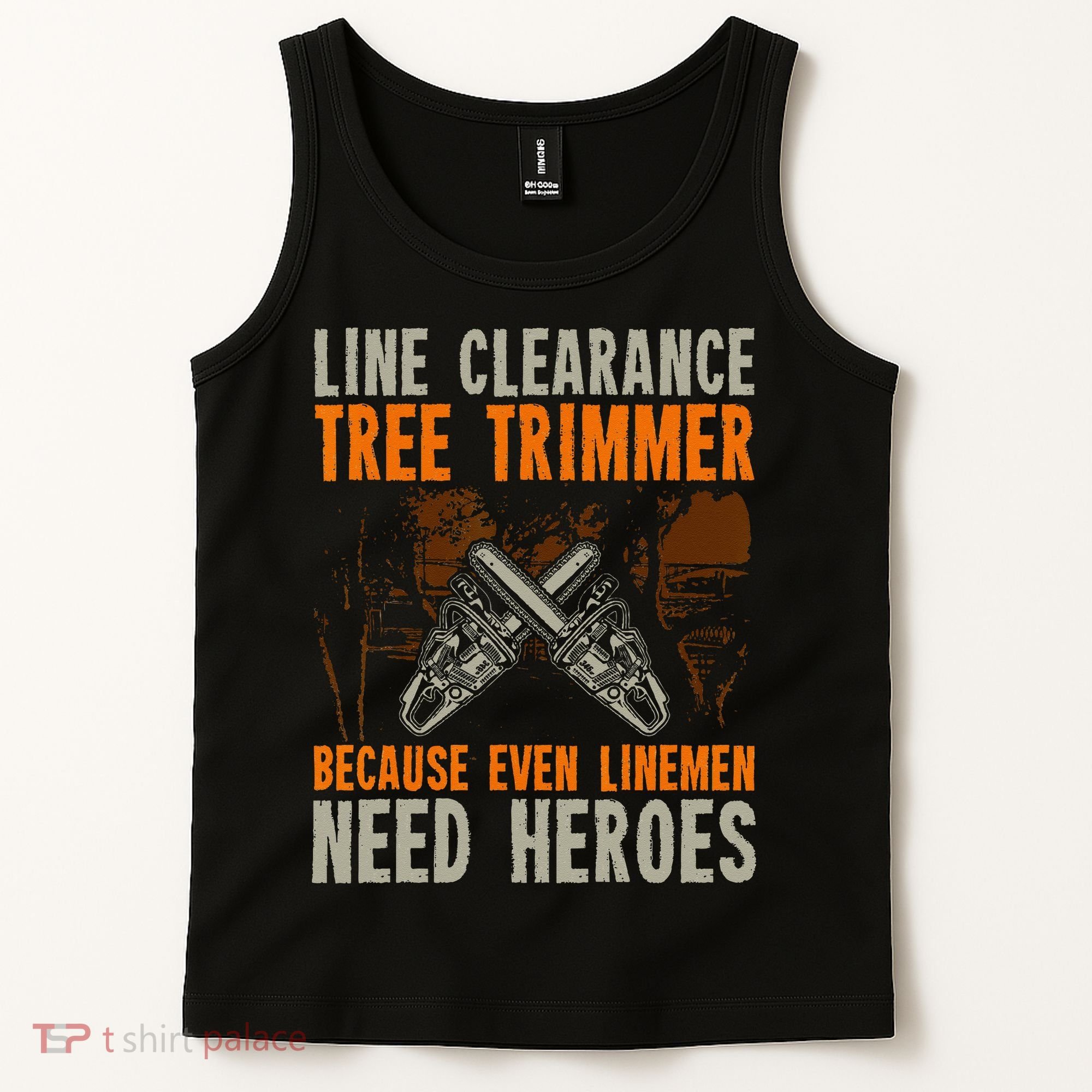 Line Clearance Tree Trimmer Arborist Tank Top