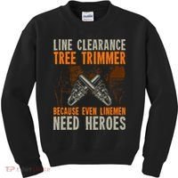 Line Clearance Tree Trimmer Arborist Kids Sweatshirt thumb 0
