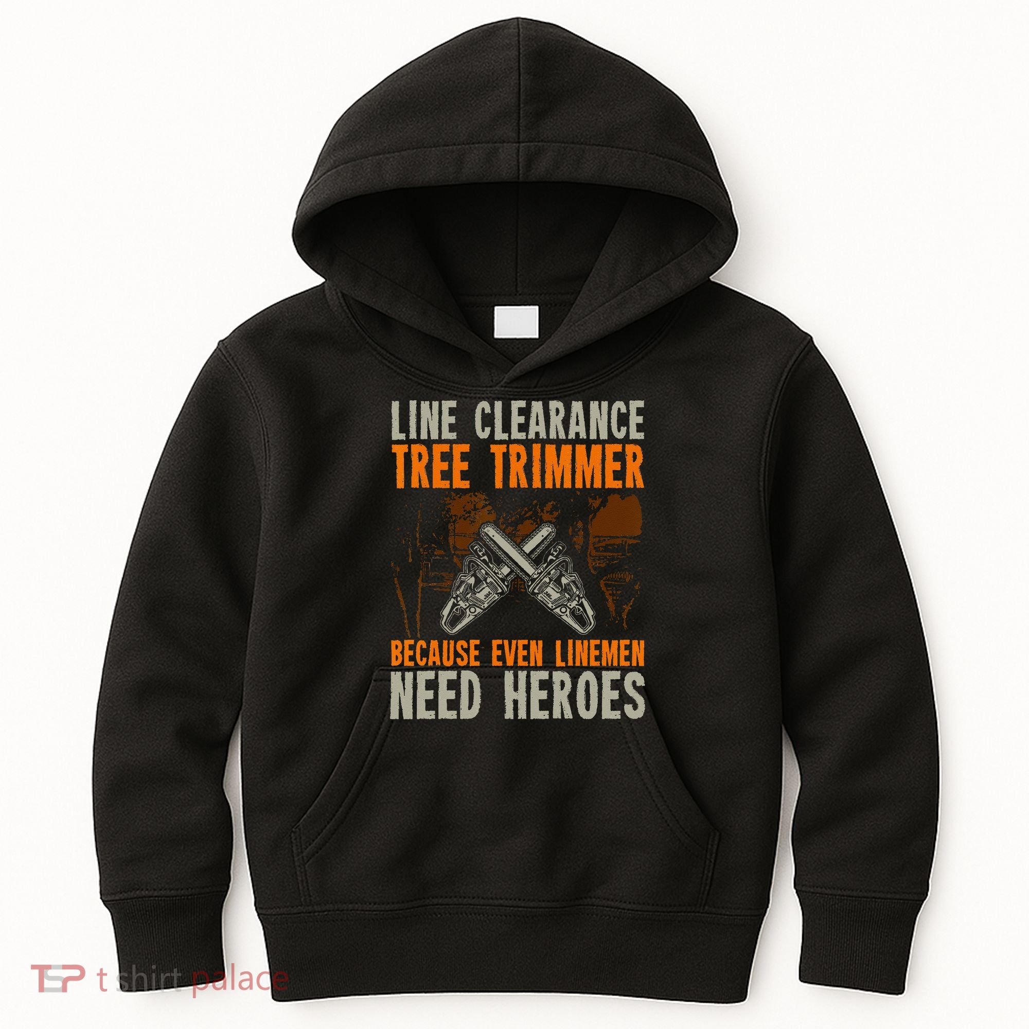 Line Clearance Tree Trimmer Arborist Kids Hoodie