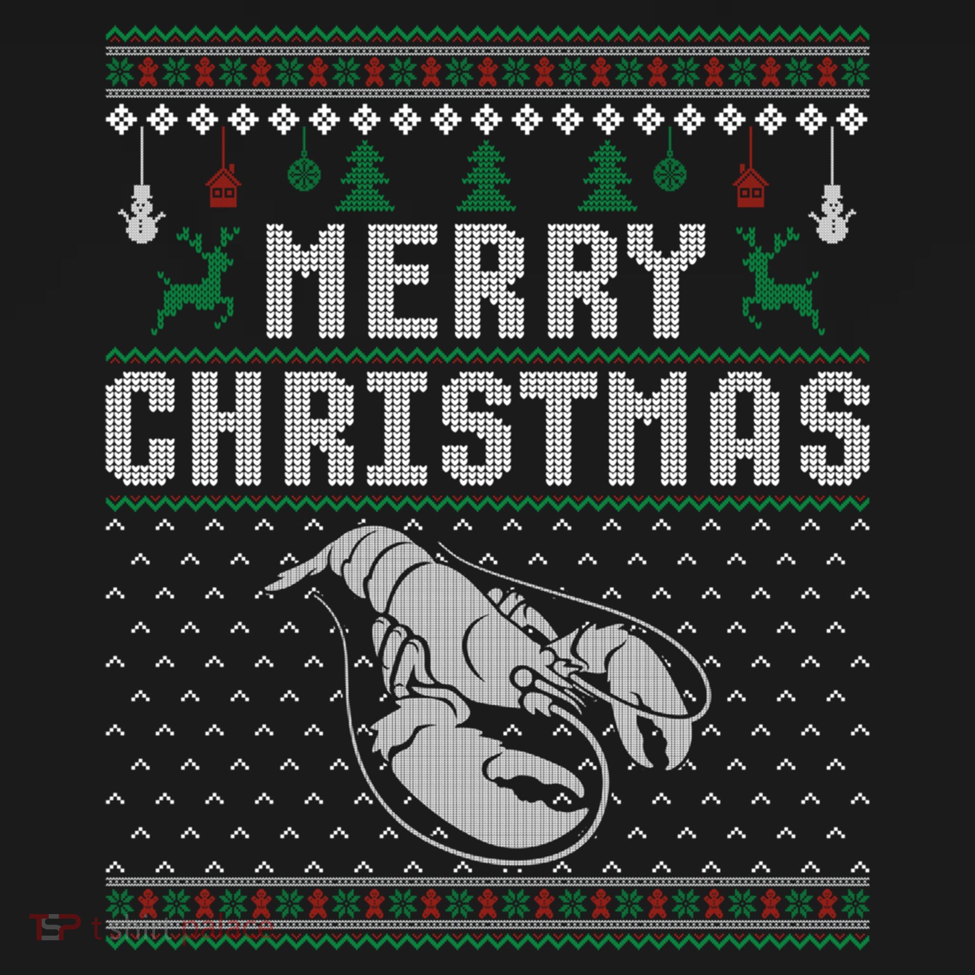Lobster Christmas Ugly Funny Xmas Gift Doggie Tank