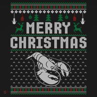 Lobster Christmas Ugly Funny Xmas Gift Women's Hoodie thumb 2