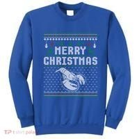 Lobster Christmas Ugly Funny Xmas Gift Sweatshirt thumb 0