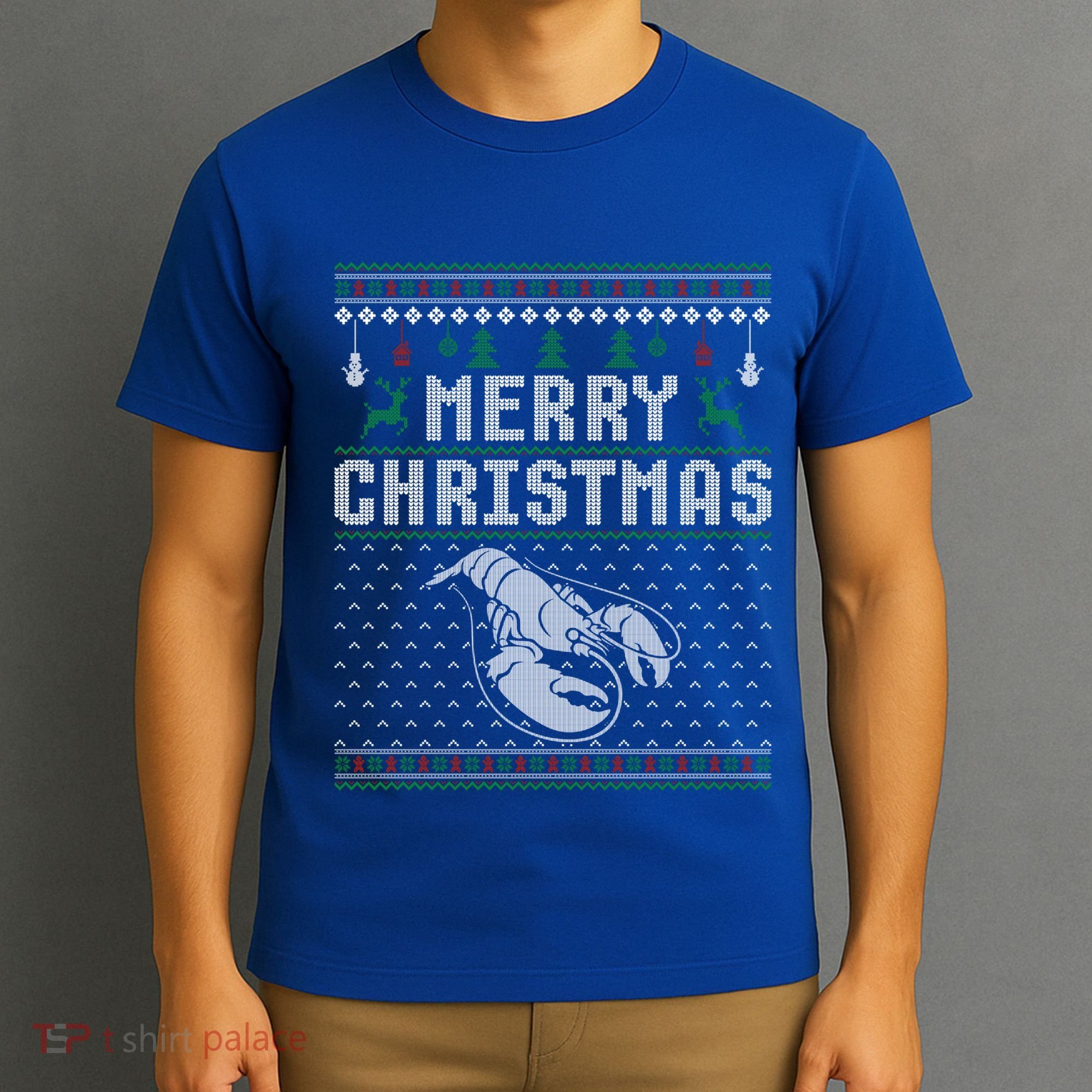 Lobster Christmas Ugly Funny Xmas Gift T-Shirt