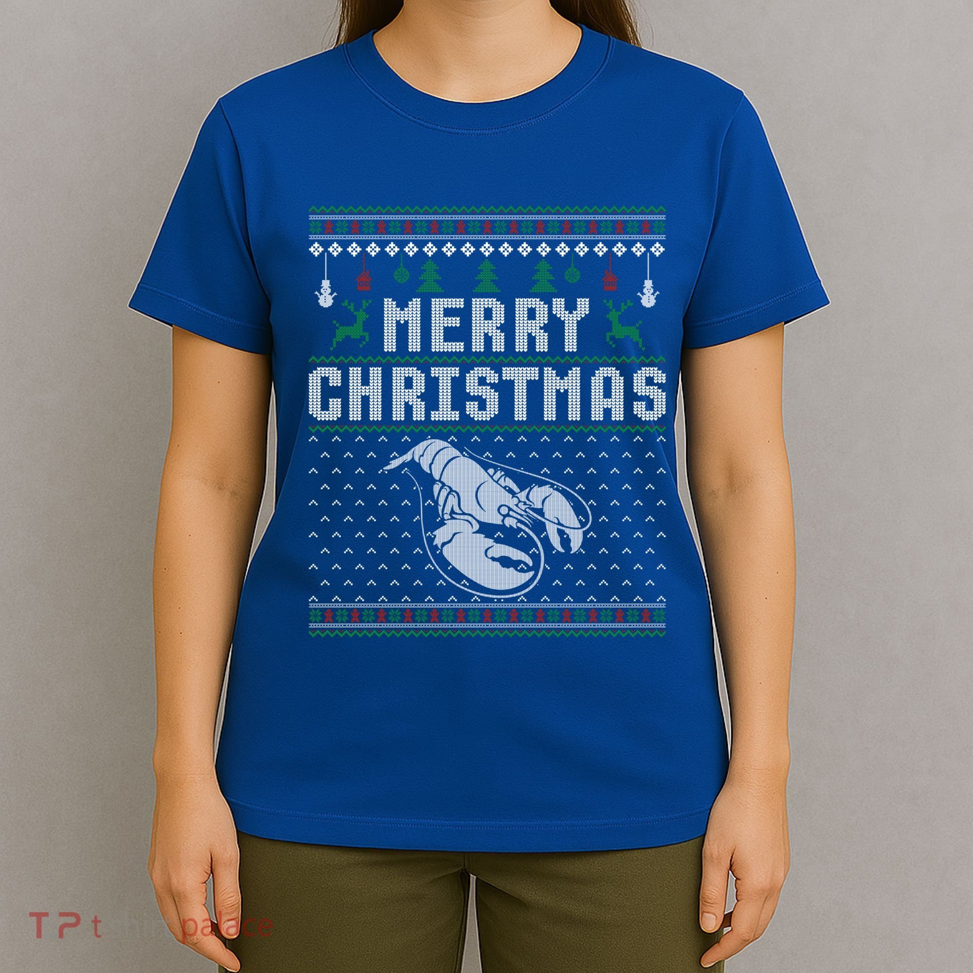 Lobster Christmas Ugly Funny Xmas Gift T-Shirt