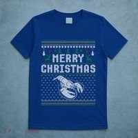 Lobster Christmas Ugly Funny Xmas Gift T-Shirt thumb 5