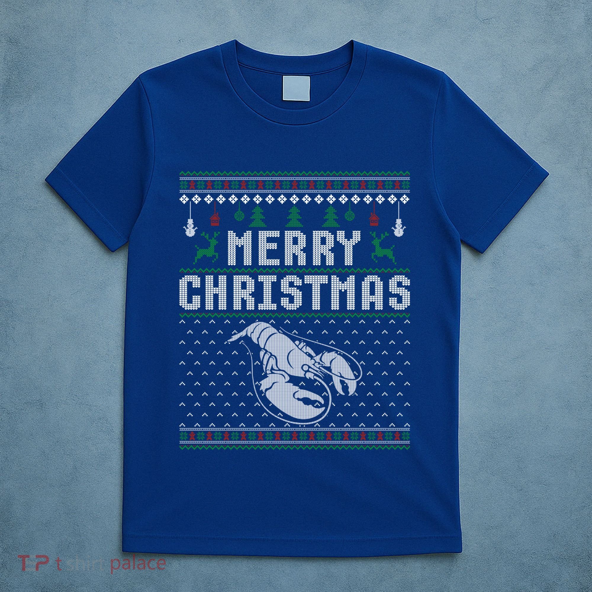 Lobster Christmas Ugly Funny Xmas Gift T-Shirt