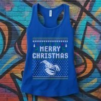 Lobster Christmas Ugly Funny Xmas Gift Women's Tank Top thumb 3