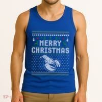 Lobster Christmas Ugly Funny Xmas Gift Tank Top thumb 3