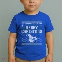 Lobster Christmas Ugly Funny Xmas Gift Toddler T-Shirt thumb 2
