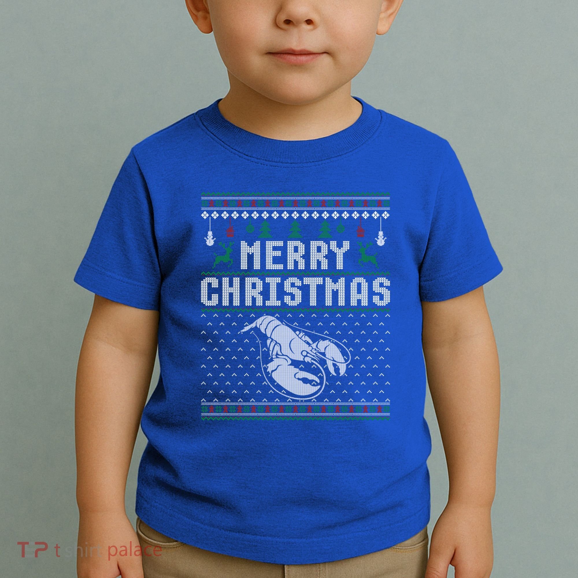 Lobster Christmas Ugly Funny Xmas Gift Toddler T-Shirt