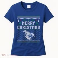 Lobster Christmas Ugly Funny Xmas Gift Women's T-Shirt thumb 0