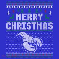 Lobster Christmas Ugly Funny Xmas Gift Kids Sweatshirt thumb 2