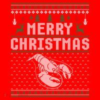 Lobster Christmas Ugly Funny Xmas Gift Santa Hat thumb 1