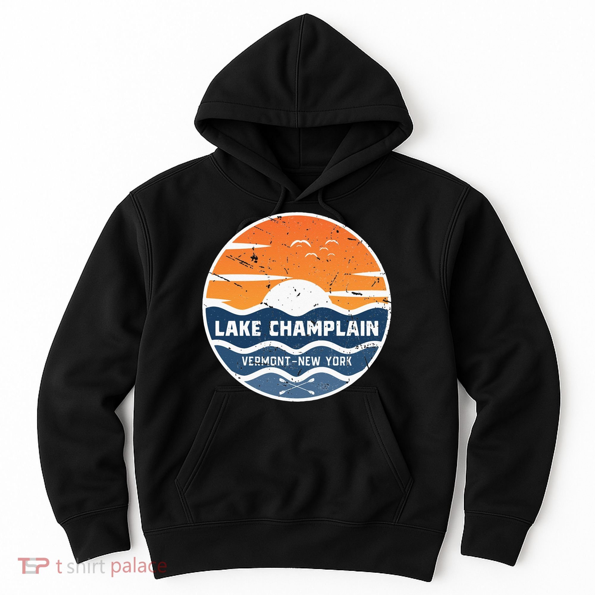 Lake Champlain Vermont New York Lake Champlain Hoodie