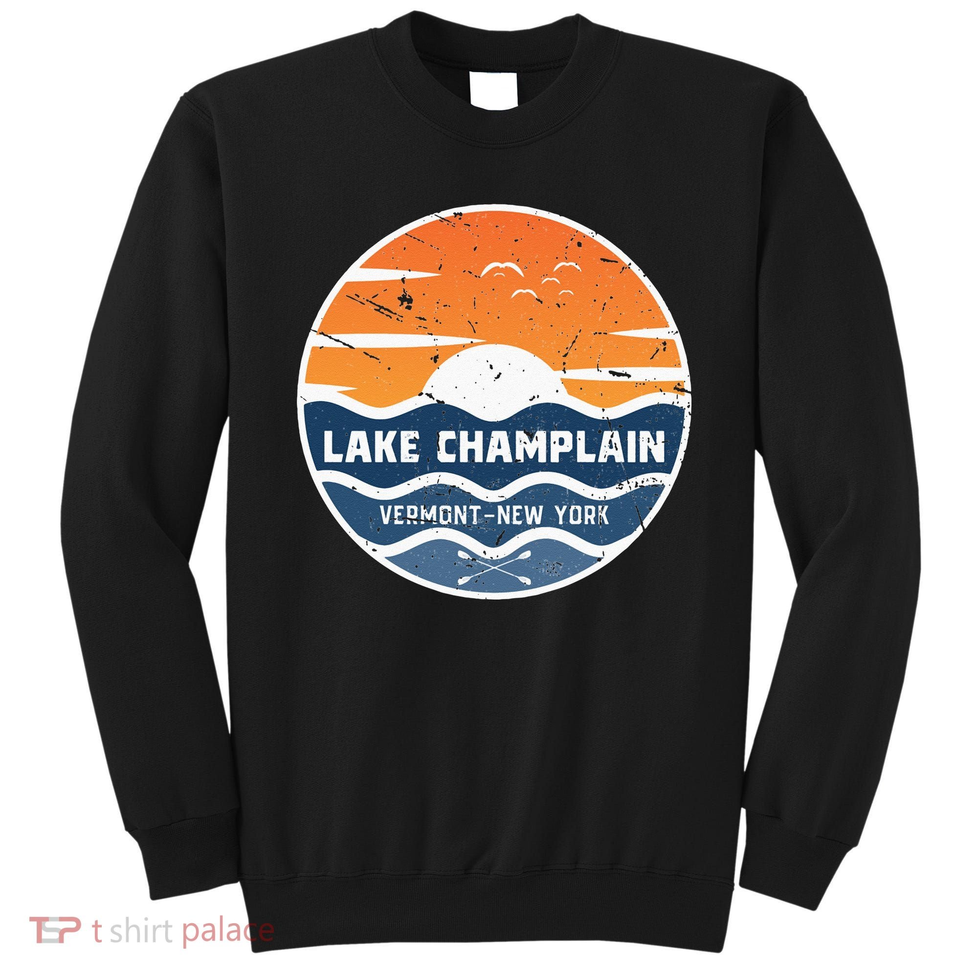 Lake Champlain Vermont New York Lake Champlain Sweatshirt