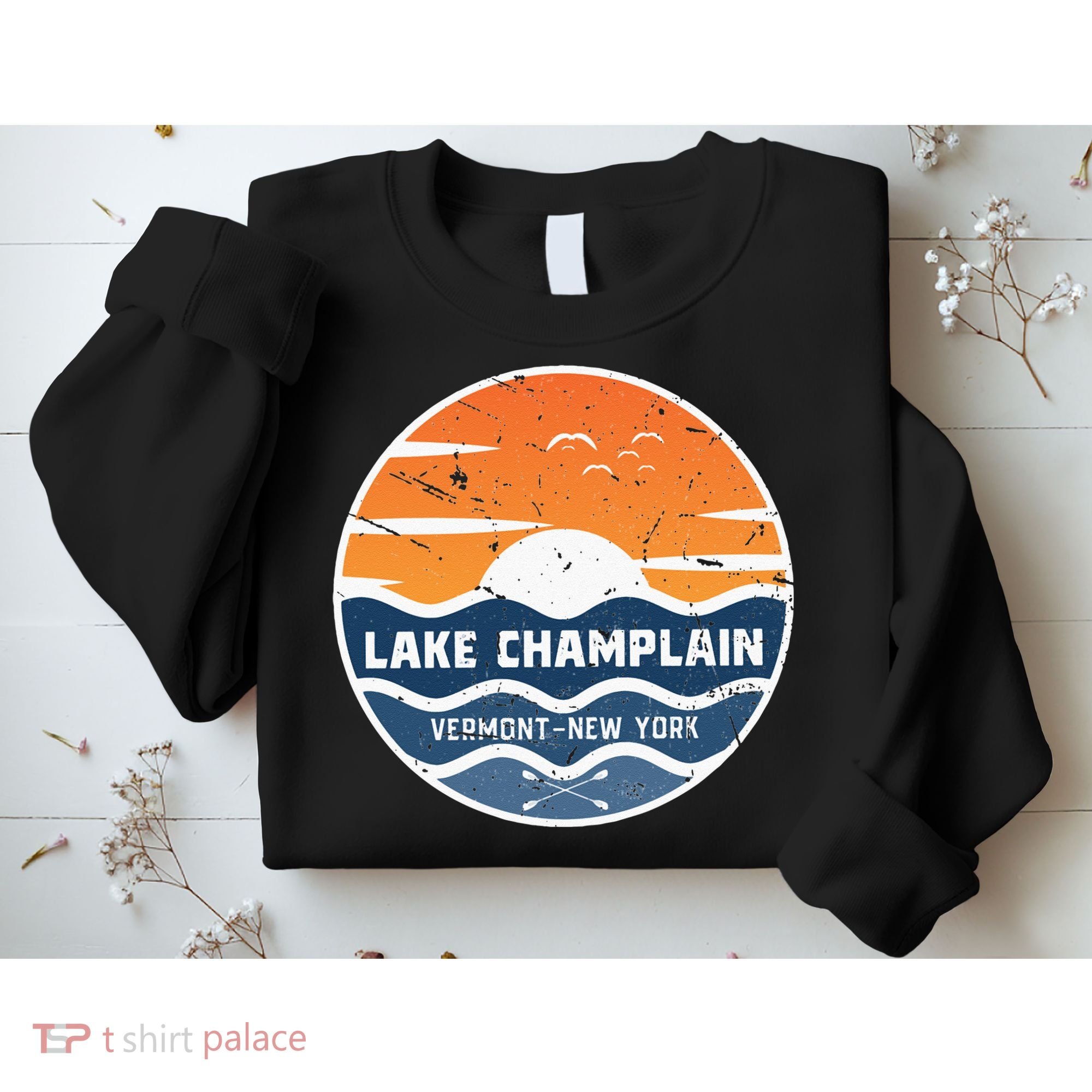 Lake Champlain Vermont New York Lake Champlain Sweatshirt