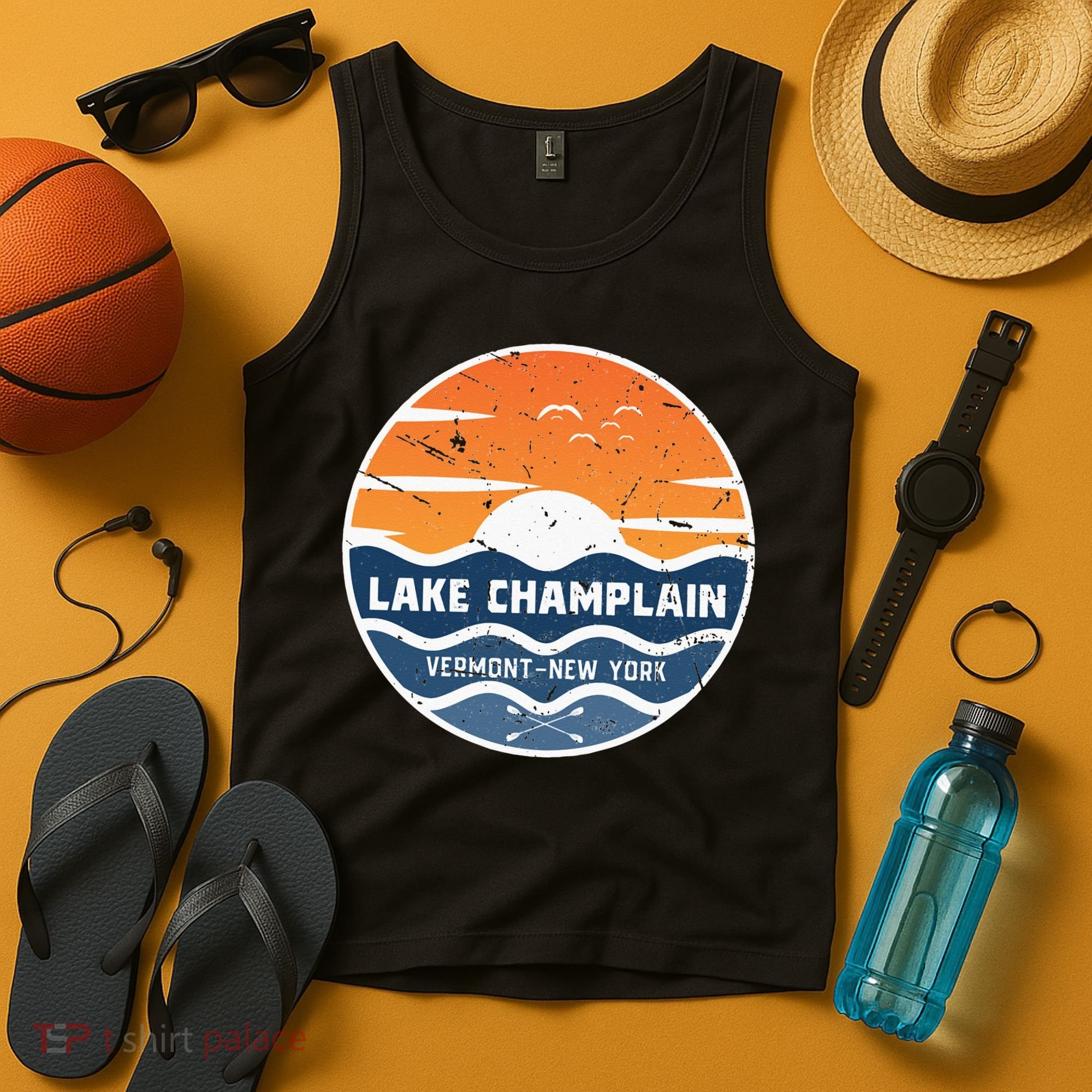 Lake Champlain Vermont New York Lake Champlain Tank Top