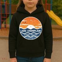 Lake Champlain Vermont New York Lake Champlain Kids Hoodie thumb 3
