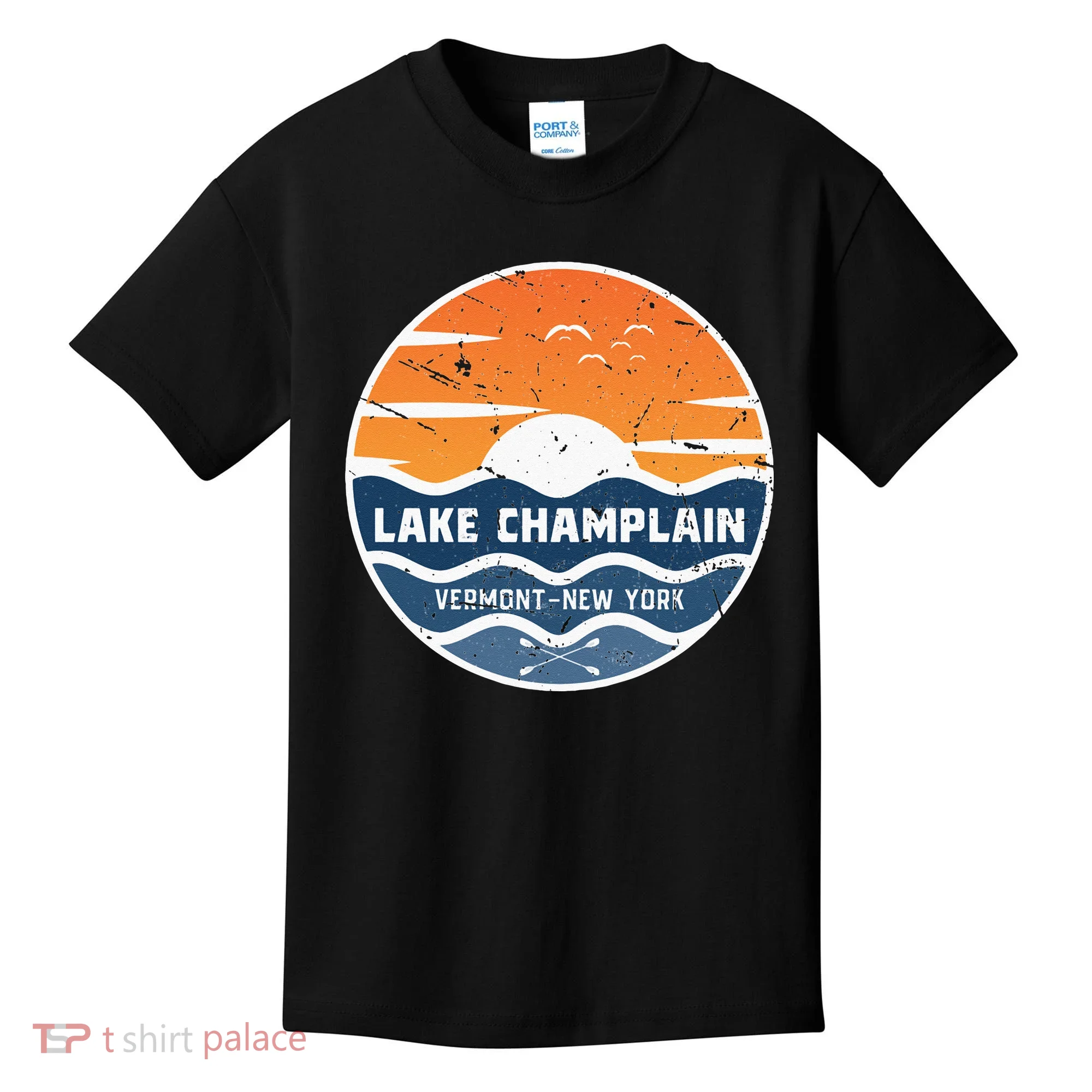Lake Champlain Vermont New York Lake Champlain Kids T-Shirt