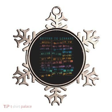 Library Card Vintage Book Due Date Bookish Rainbow Ornament