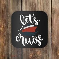 Let's Cruise Vacation Travel Coaster thumb 0