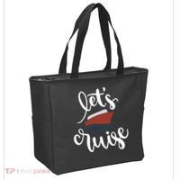 Let's Cruise Vacation Travel Tote Bag thumb 2