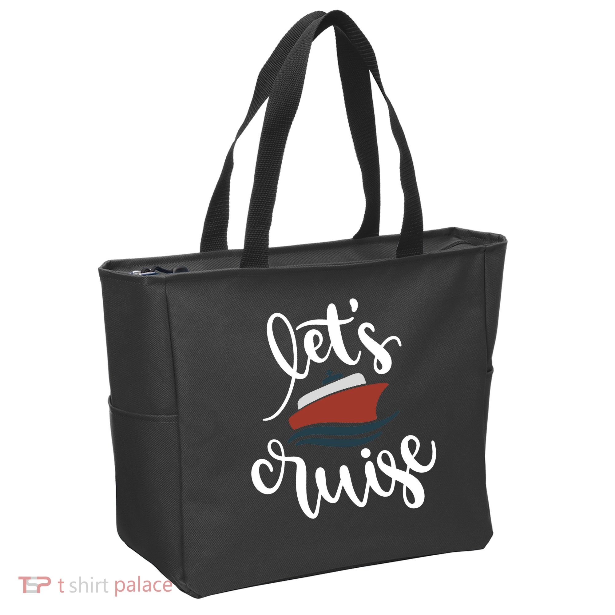 Let's Cruise Vacation Travel Tote Bag