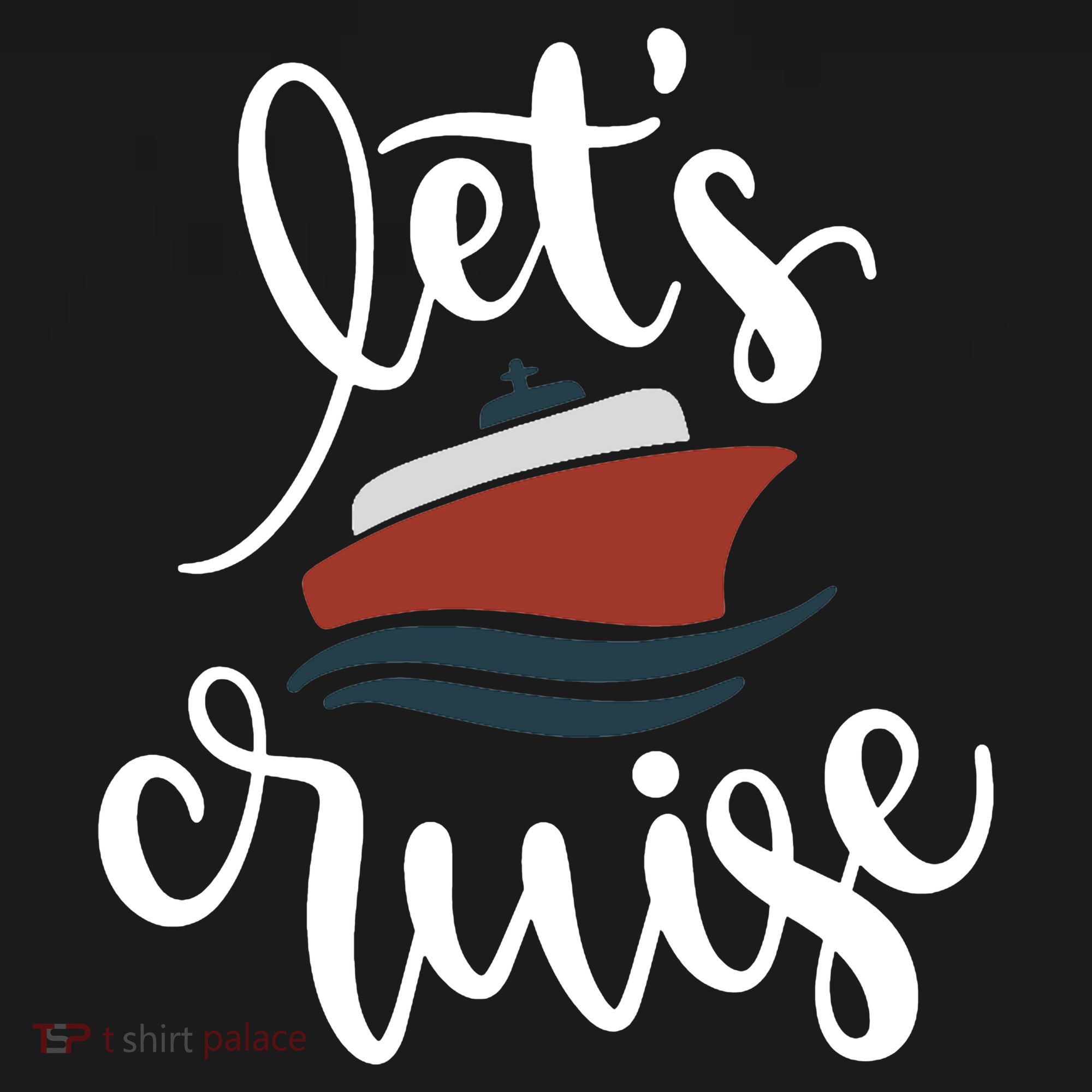 Let's Cruise Vacation Travel Tote Bag