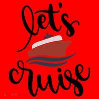 Let's Cruise Vacation Travel Santa Hat thumb 1