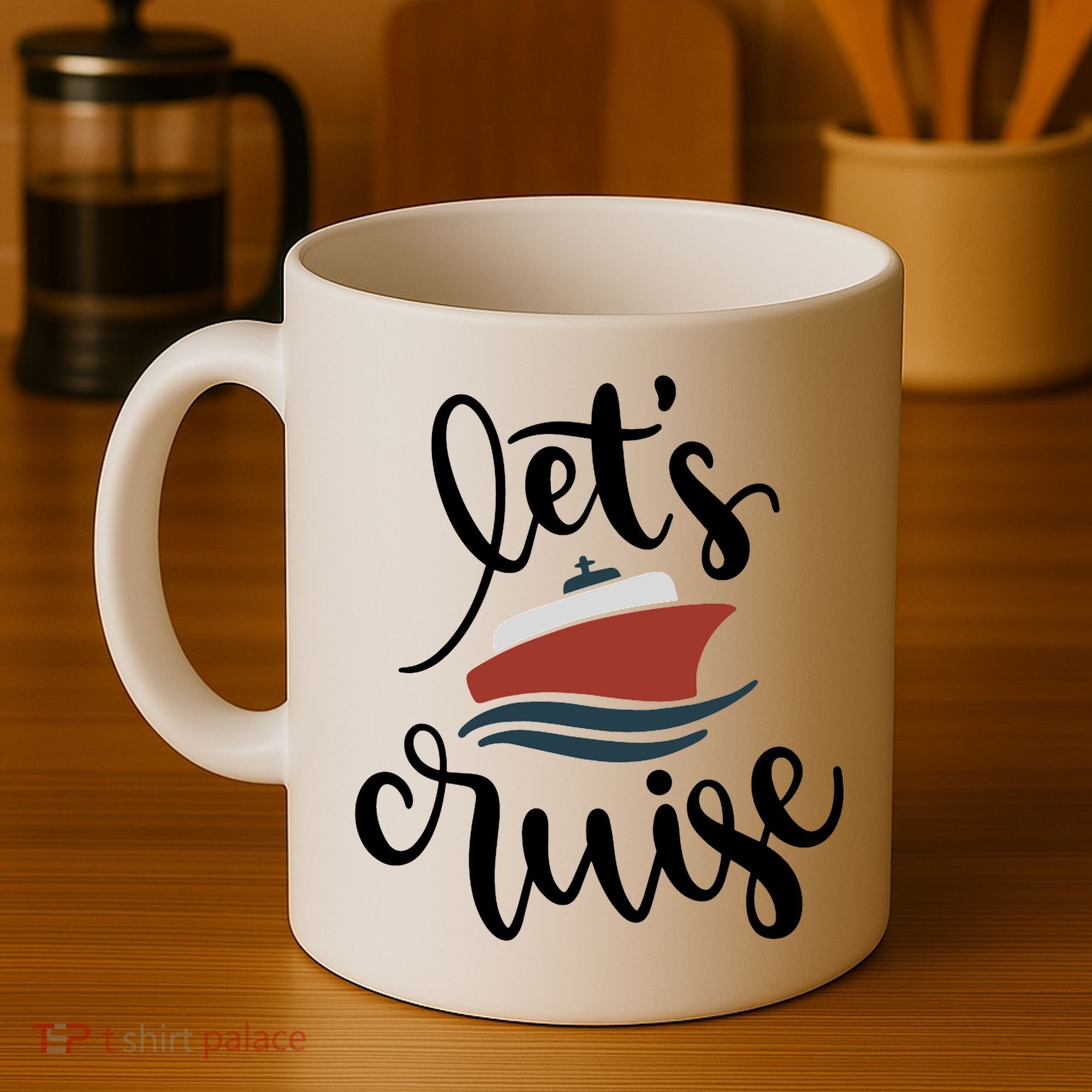 Let's Cruise Vacation Travel Coffee Mug