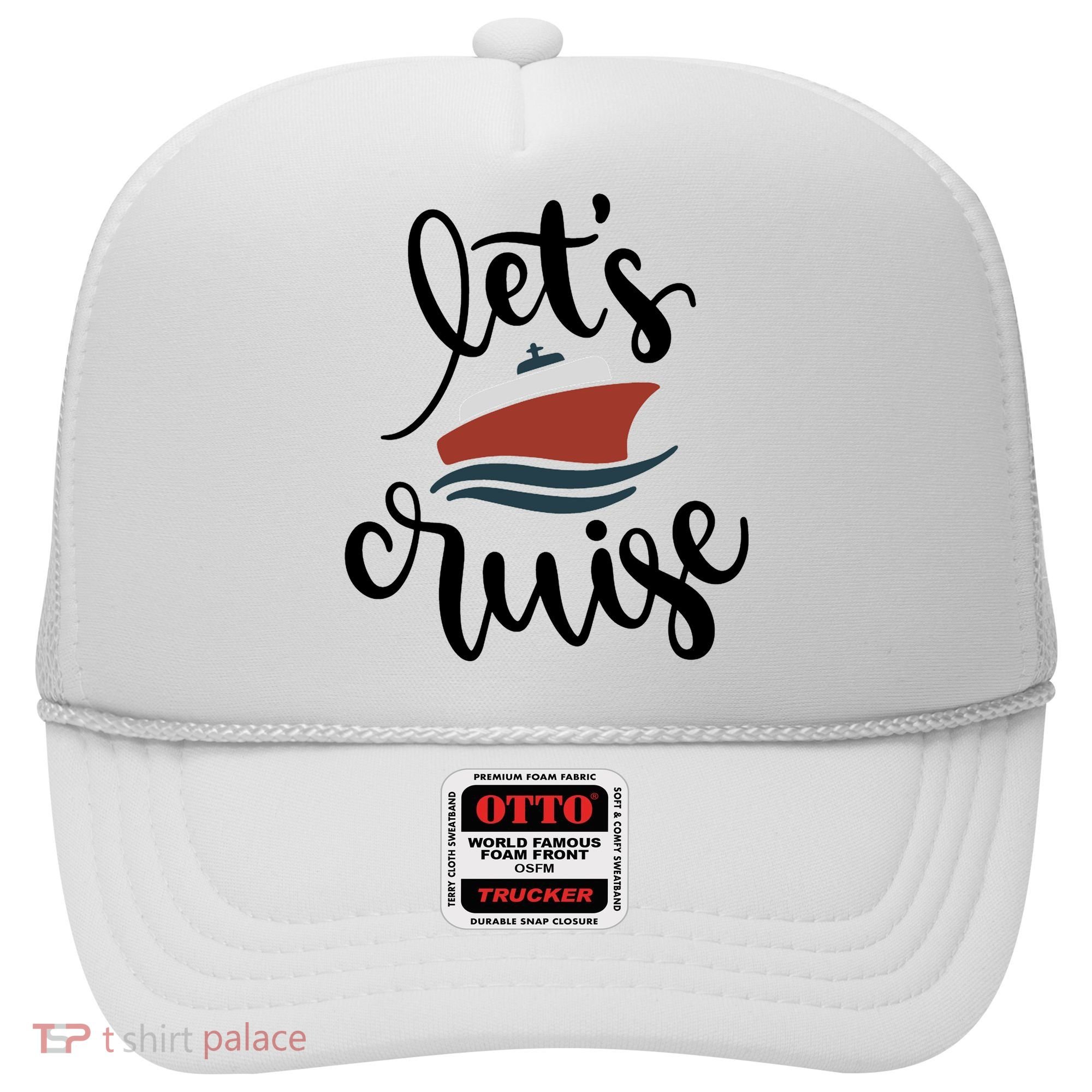 Let's Cruise Vacation Travel Hat