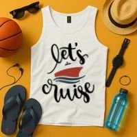 Let's Cruise Vacation Travel Tank Top thumb 4